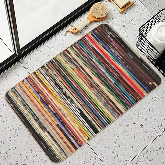 Record Collector Bath Mat
