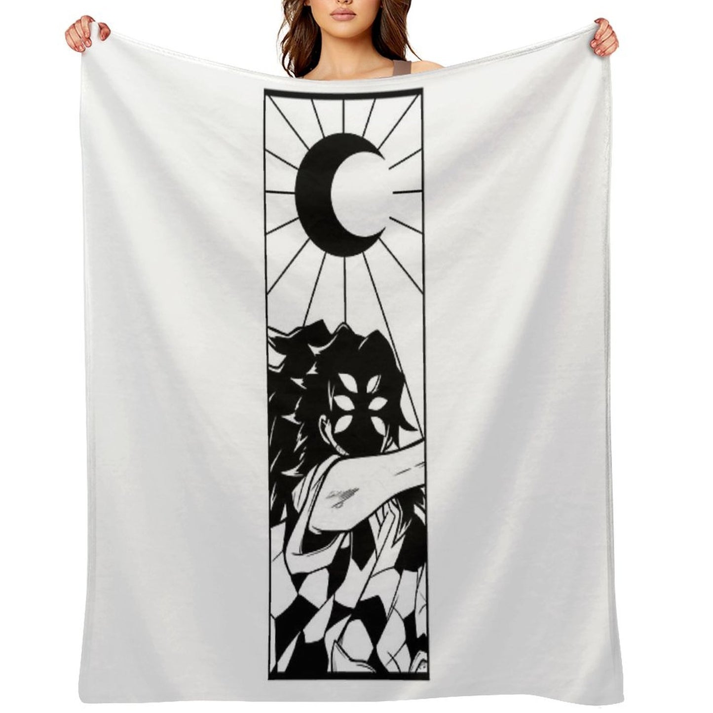 The Upper Moon One Throw Blanket