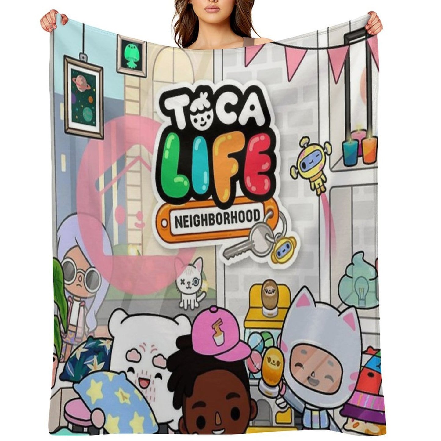 Toca Boca Life Throw Blanket