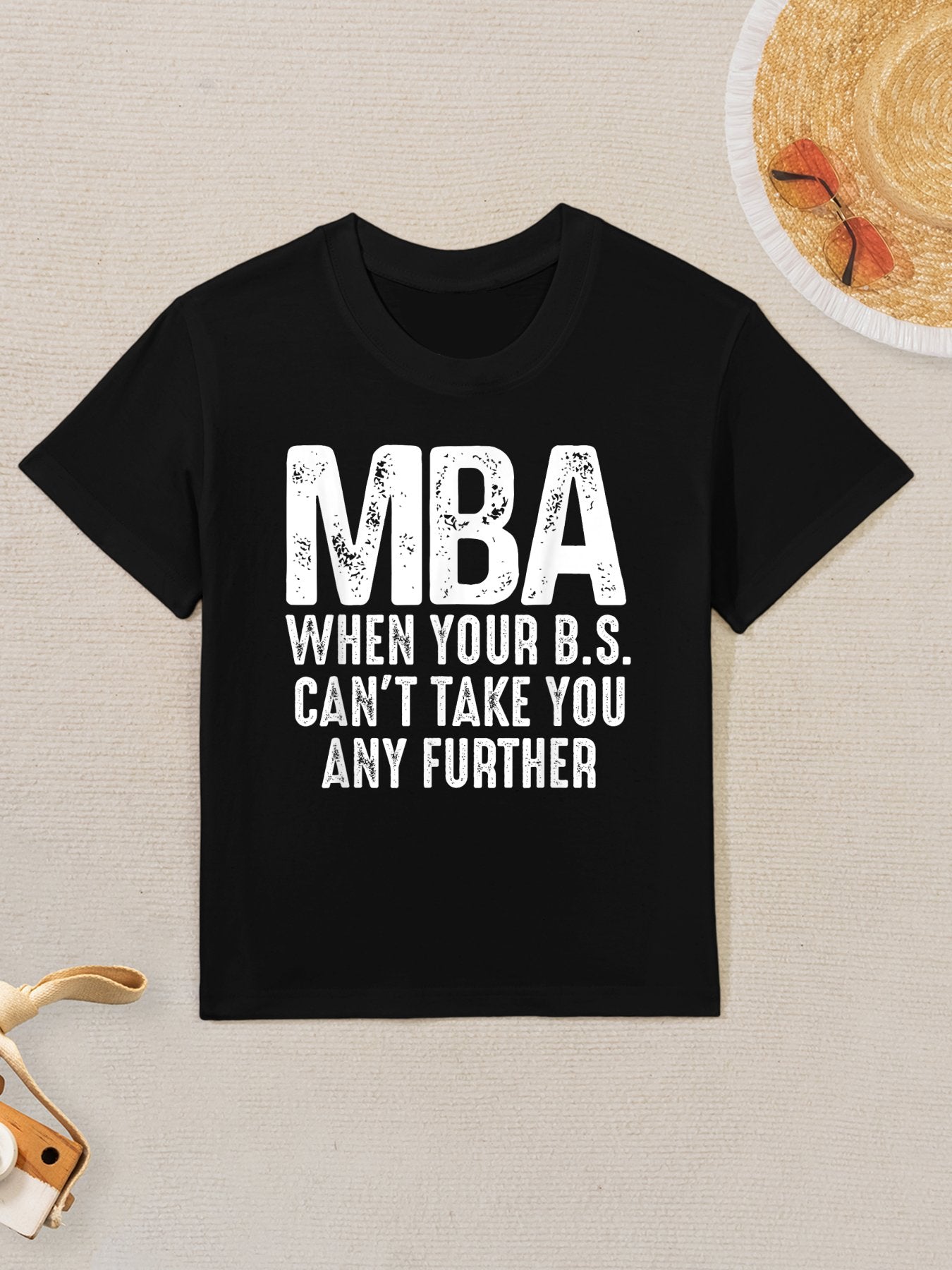 Funny MBA Design For Men Women Master Degree Graduation Day Kids T-Shirt