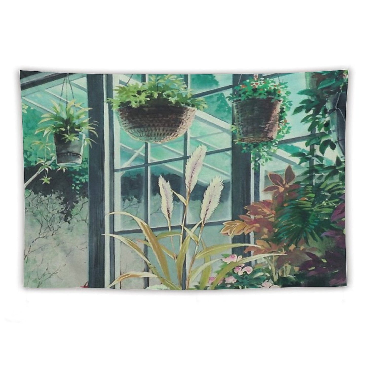 Anime Plants Scenery Tapestry