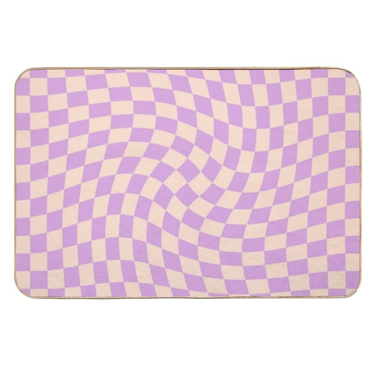 Check V - Lilac Twist Eco-Friendly Bath Mat