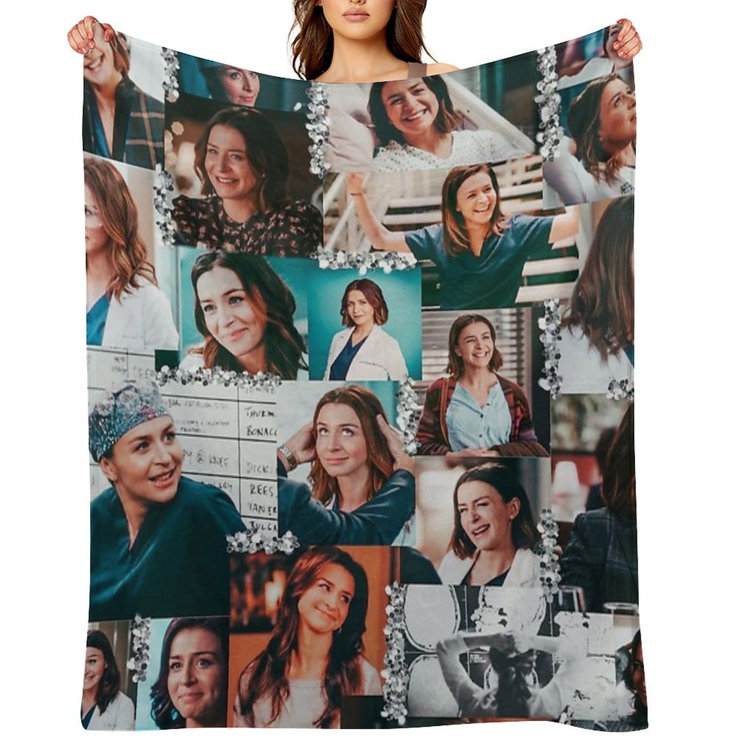 Amelia Shepherd Collage ) Throw Blanket