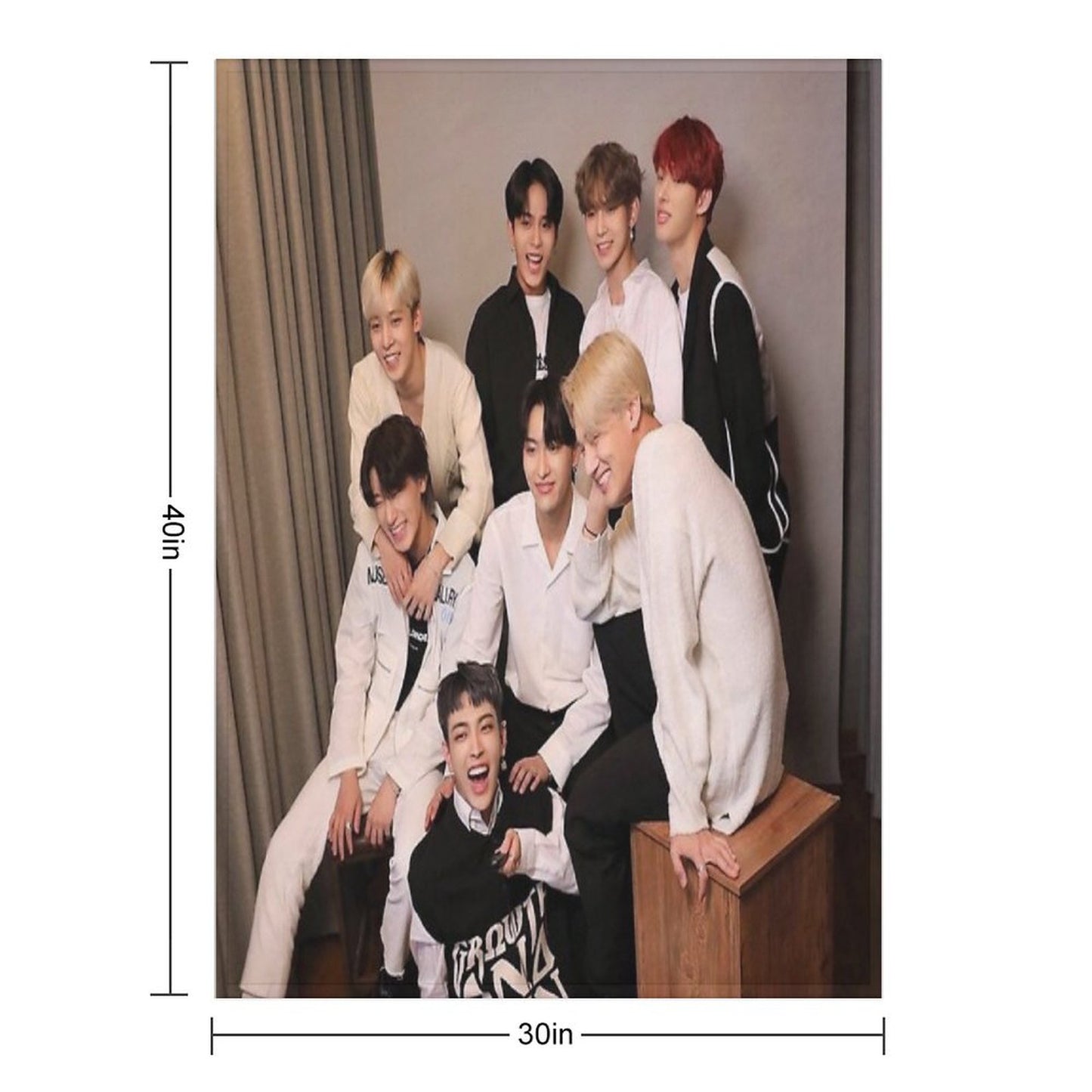 Ateez Anniversary Throw Blanket