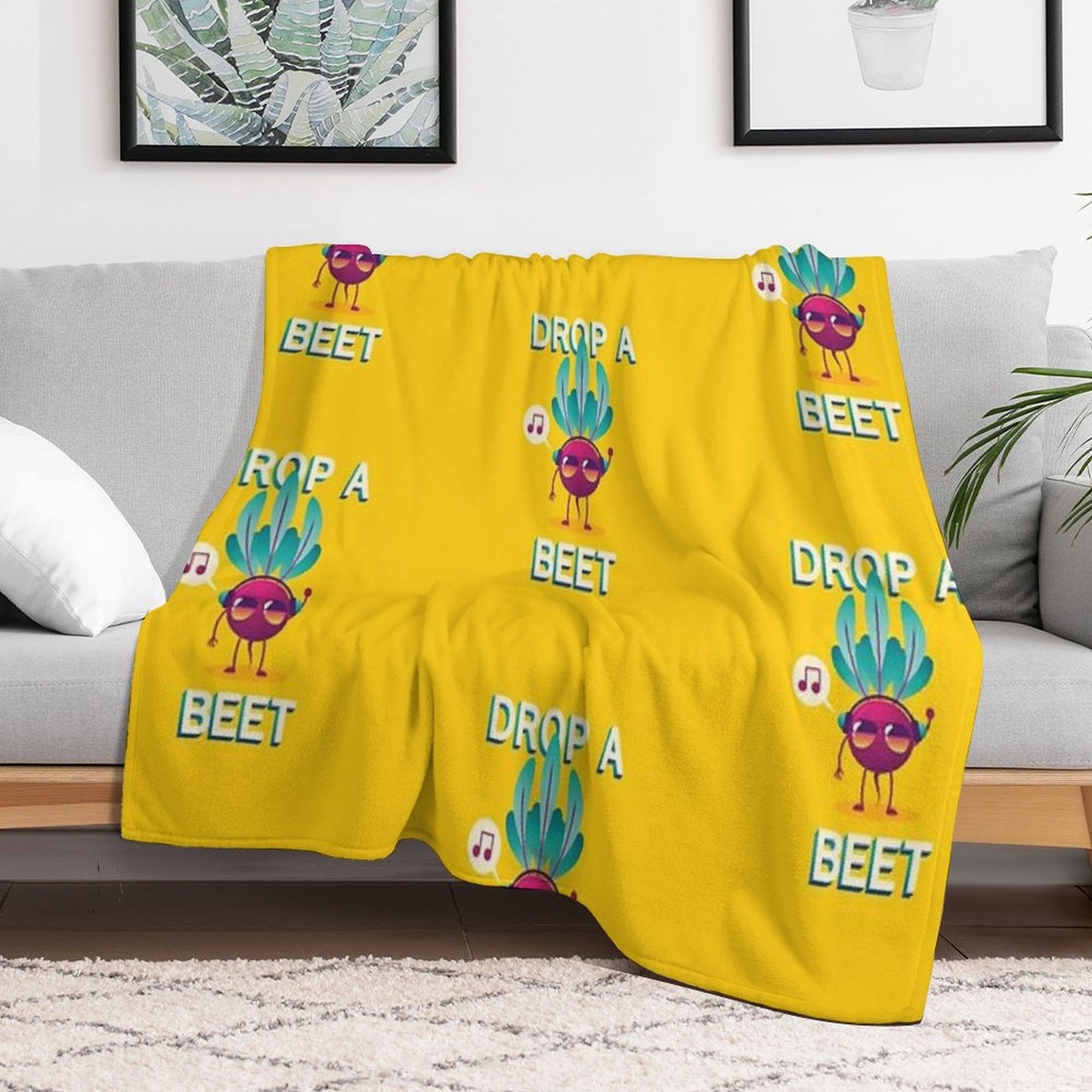 Drop A Beet Throw Blanket