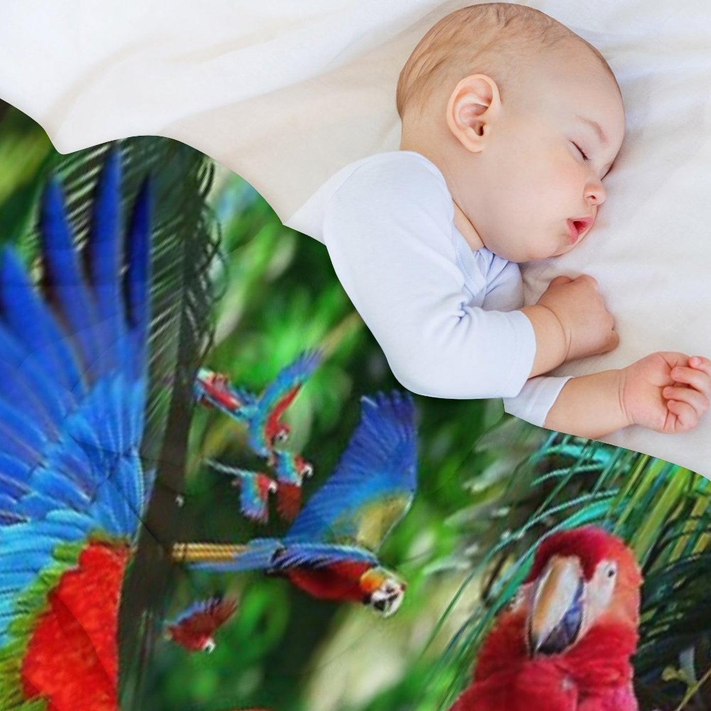 Parrots Throw Blanket