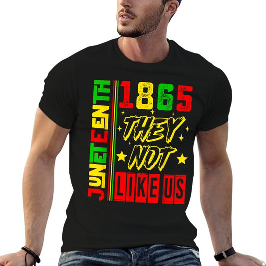 They Dont Like Us Freedom Black History Juneteenth 1865 High-quality Stitching T-Shirt