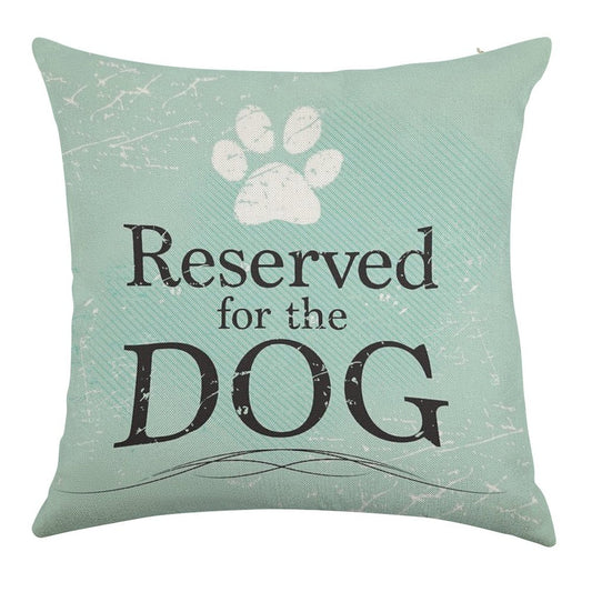 Reserved for The Dog Linen Throw Pillow Cover