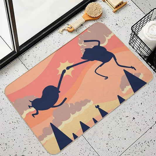 Epic Fist Bump! (Adventure Time) Bath Mat