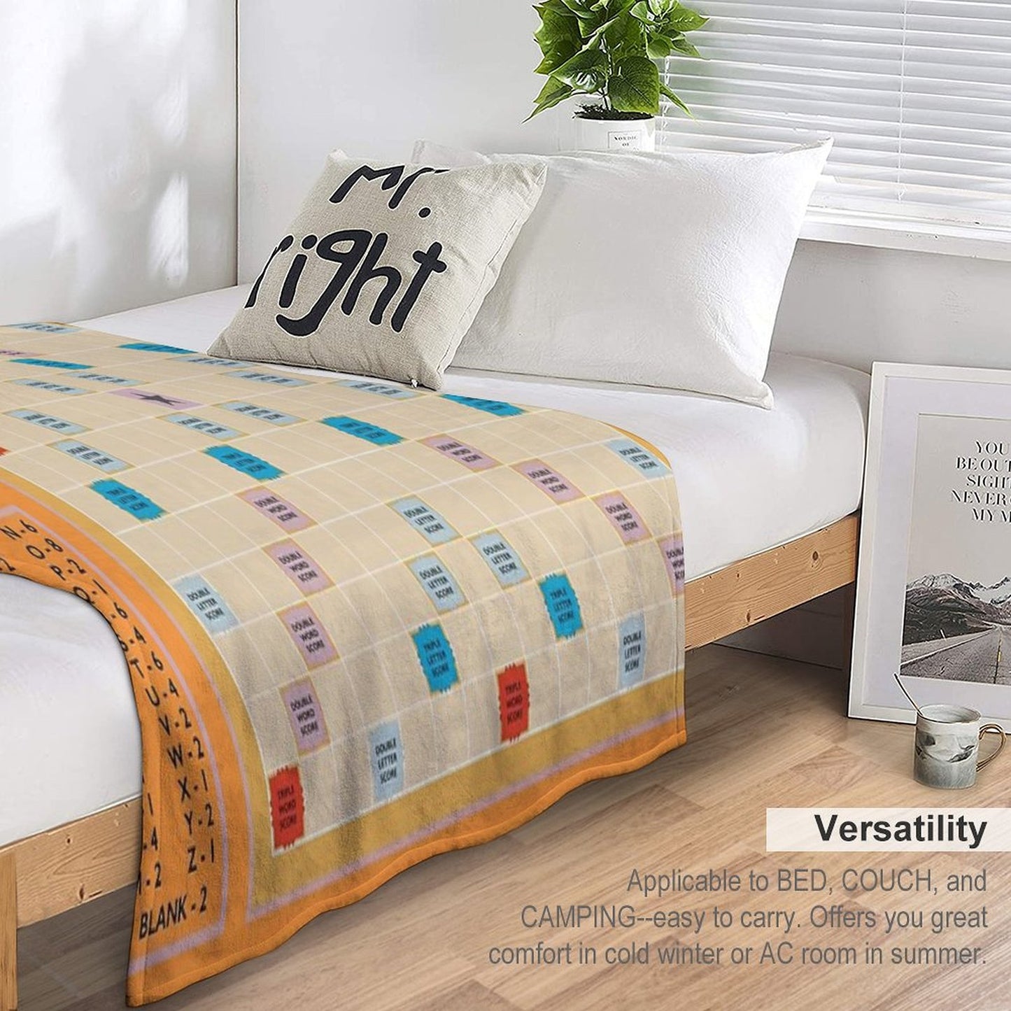 Scrabble Throw Blanket
