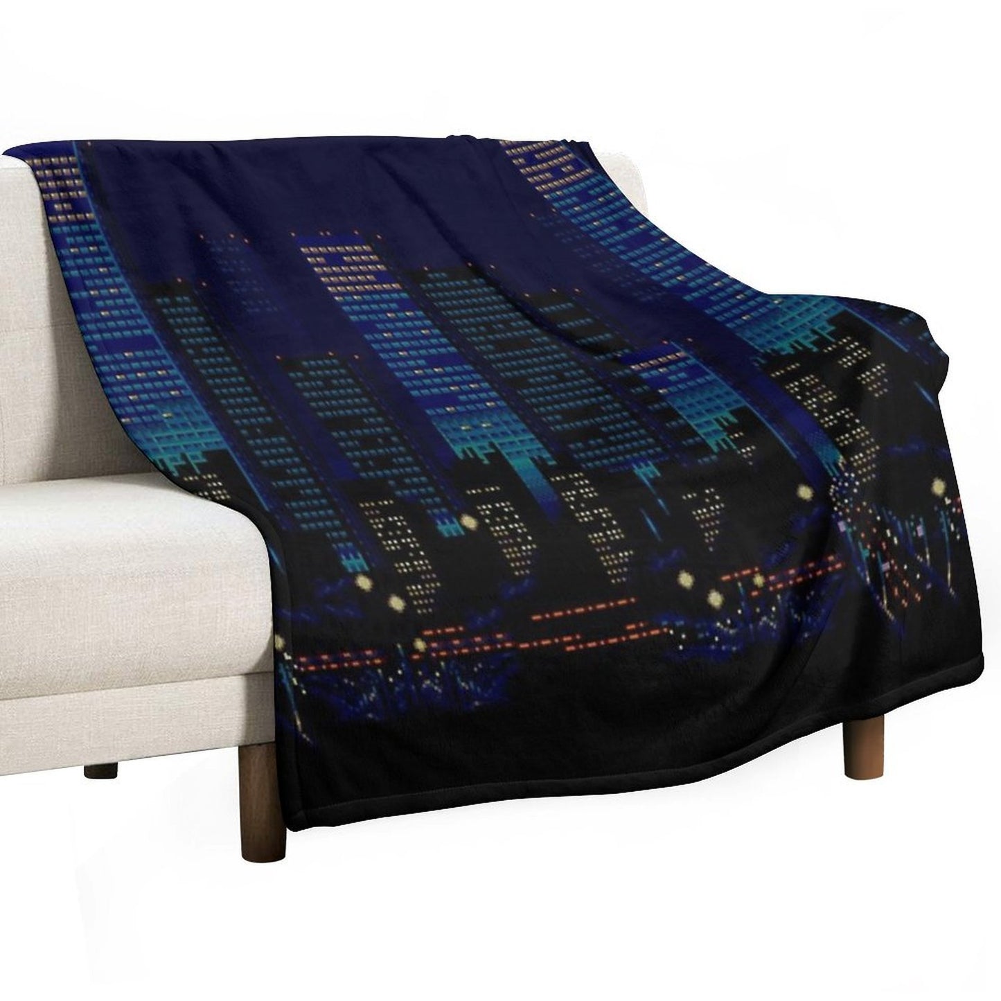 Streets of Rage 16-Bit City Throw Blanket