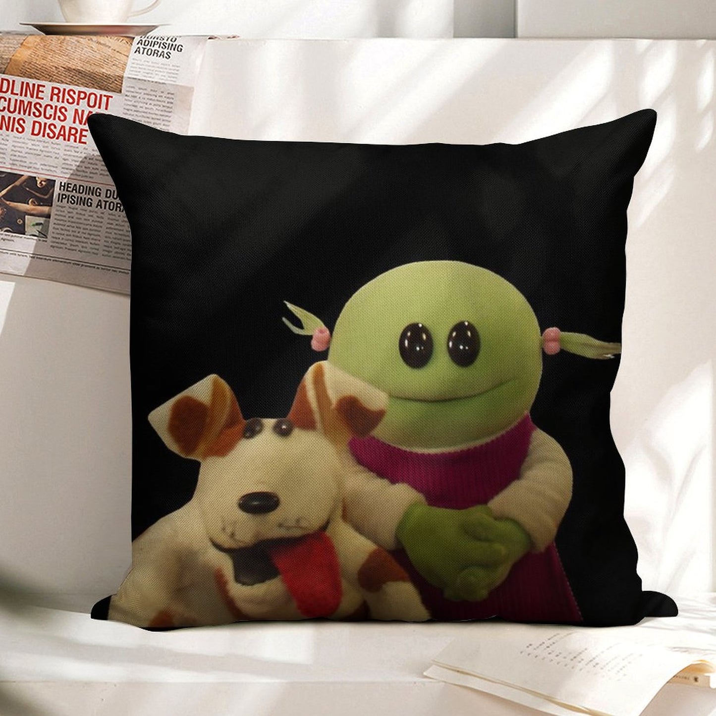 Nanalan  Mona And Russer Linen Throw Pillow Cover