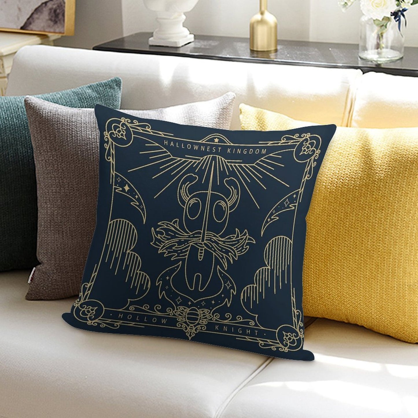 Hollow Knight Soft Hidden Zipper Throw Pillow