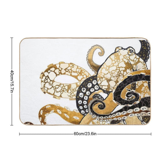Metallic Octopus Bath Mat