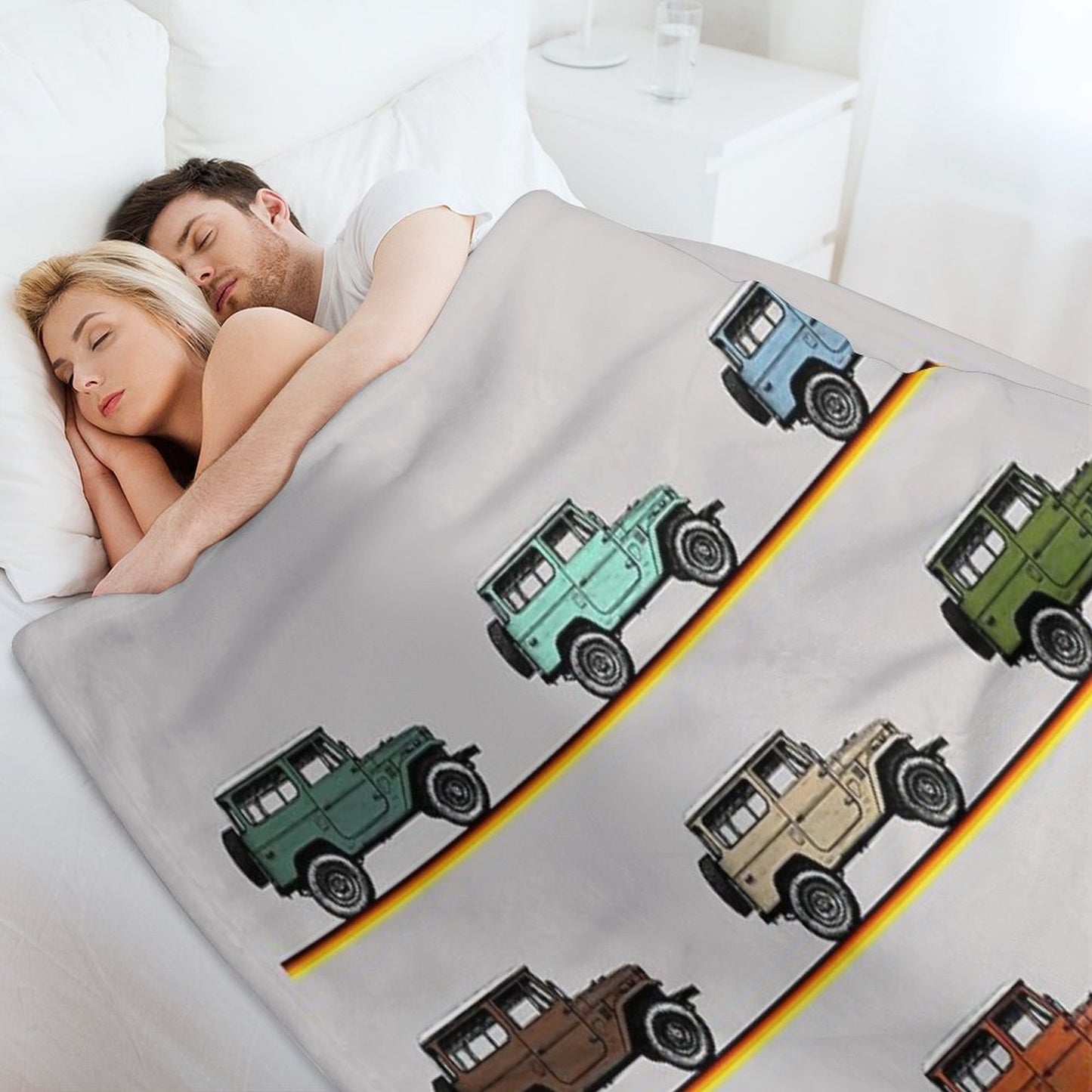 Toyota FJ40 Land Cruiser 9 Stack Throw Blanket