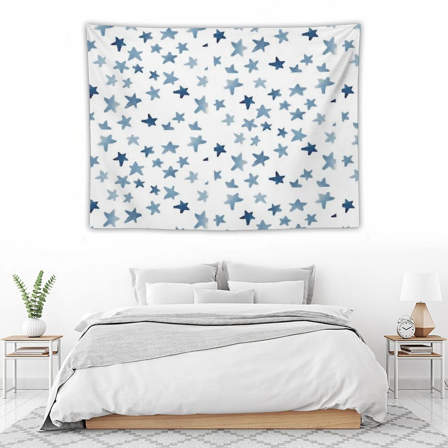 Blue Stars Tapestry