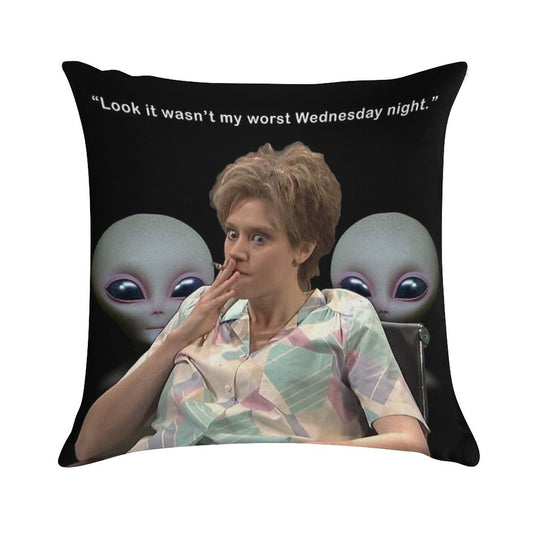 Kate Mckinnon Aliens Soft Reinforced Edging Throw Pillow