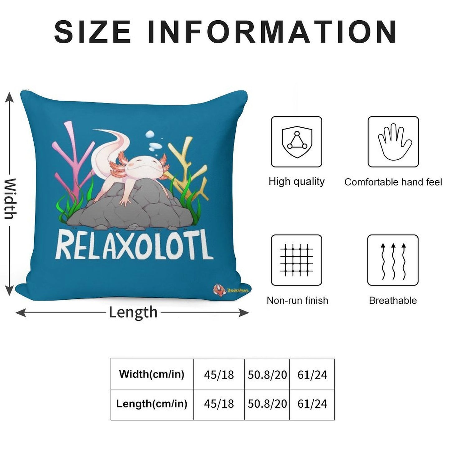 Relaxolotl A Cute Relaxing Axolotl on A Rock Soft Style Accent Throw Pillow