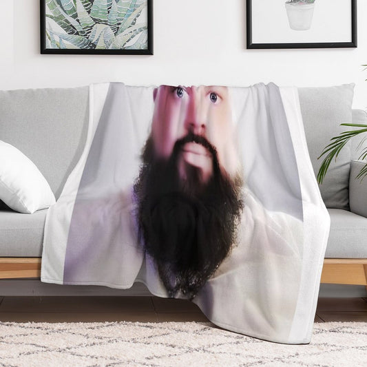 Joeyy Airbrush Squareprint Throw Blanket