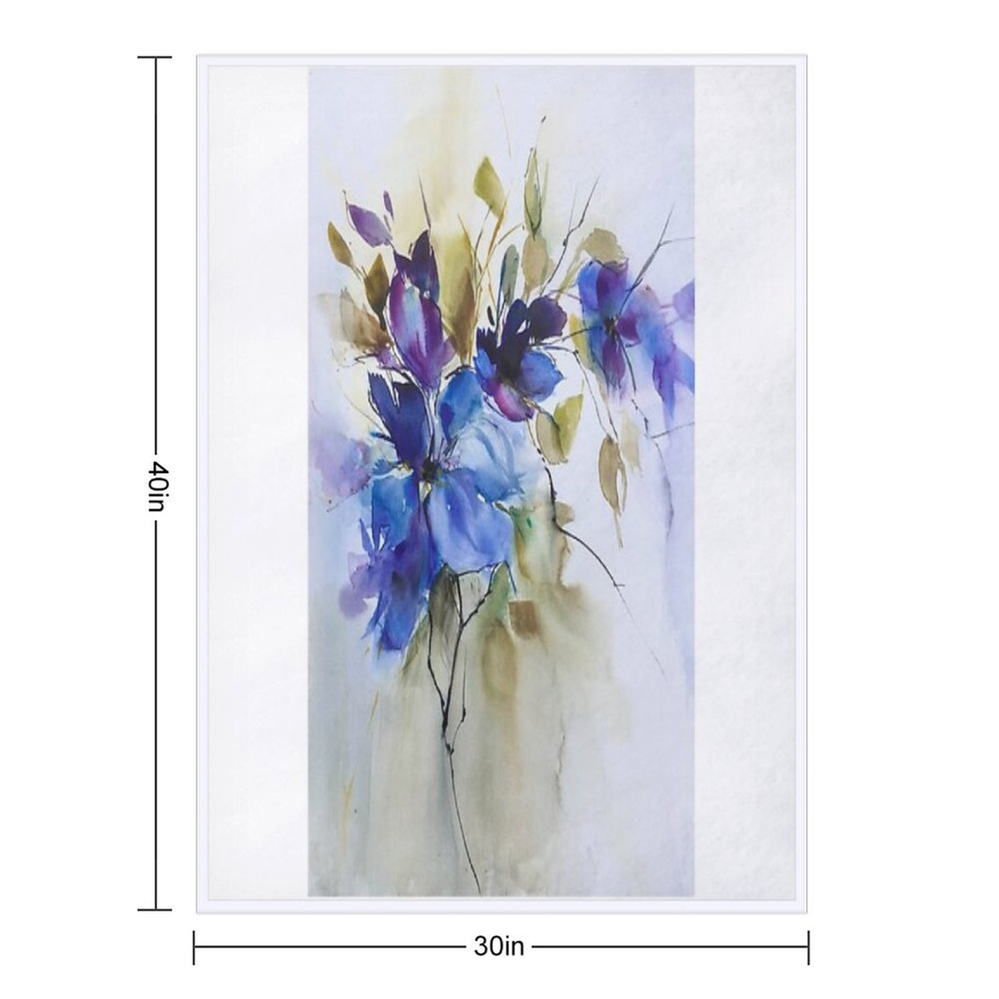 Beauty in Blue Throw Blanket