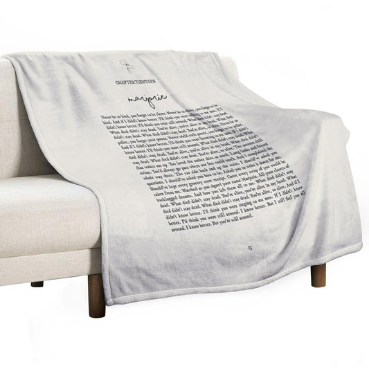 Marjorie Lyrics Throw Blanket