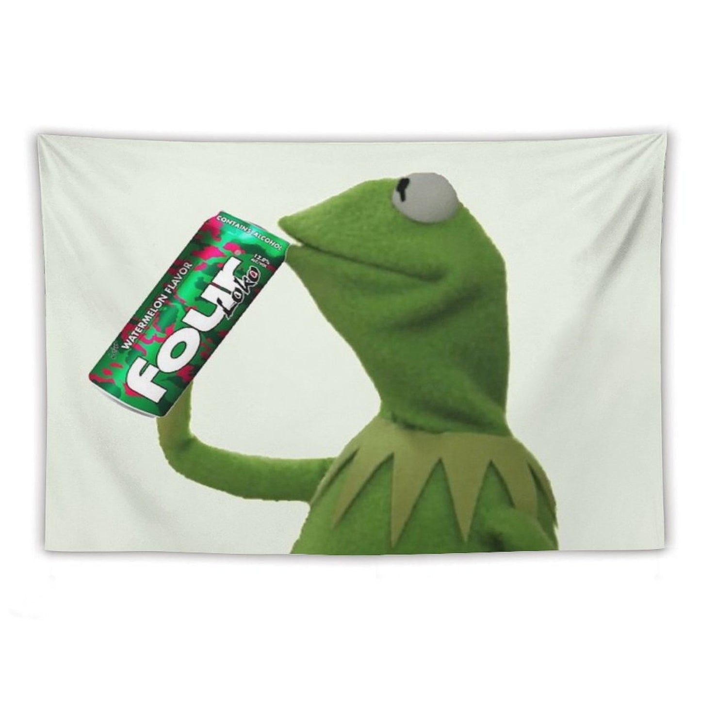 Kermit Sips Four Loko Tapestry