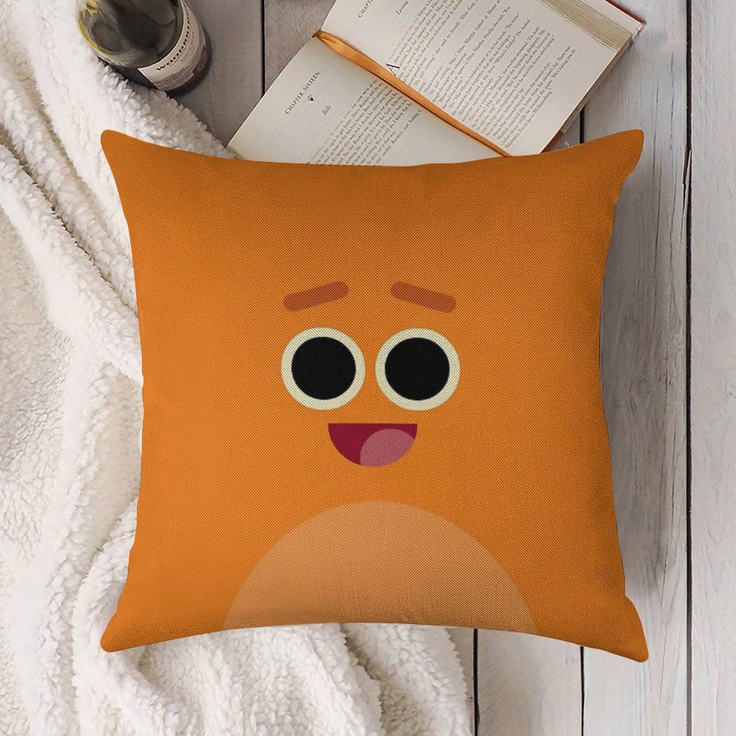 Bumble Nums  Stumble Linen Throw Pillow Cover