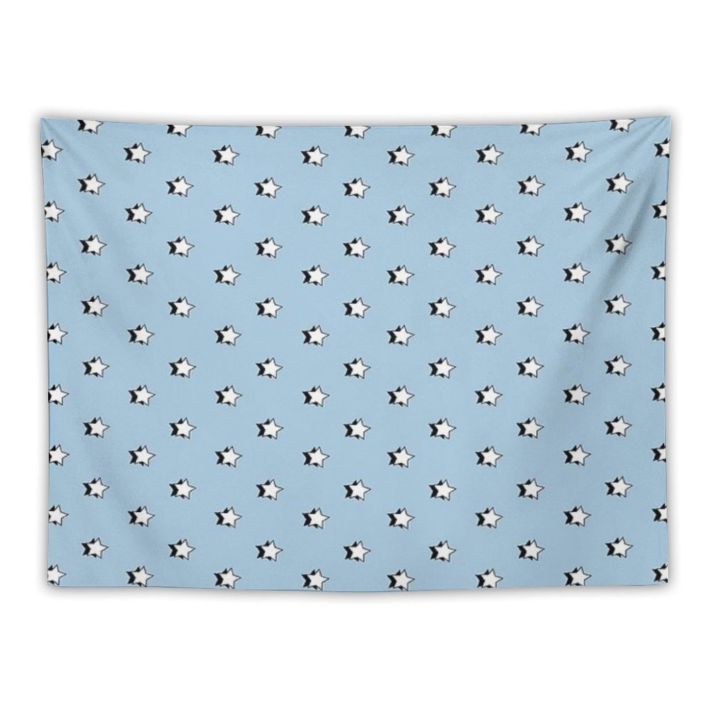 Light Blue Retro VSCO Stars Tapestry