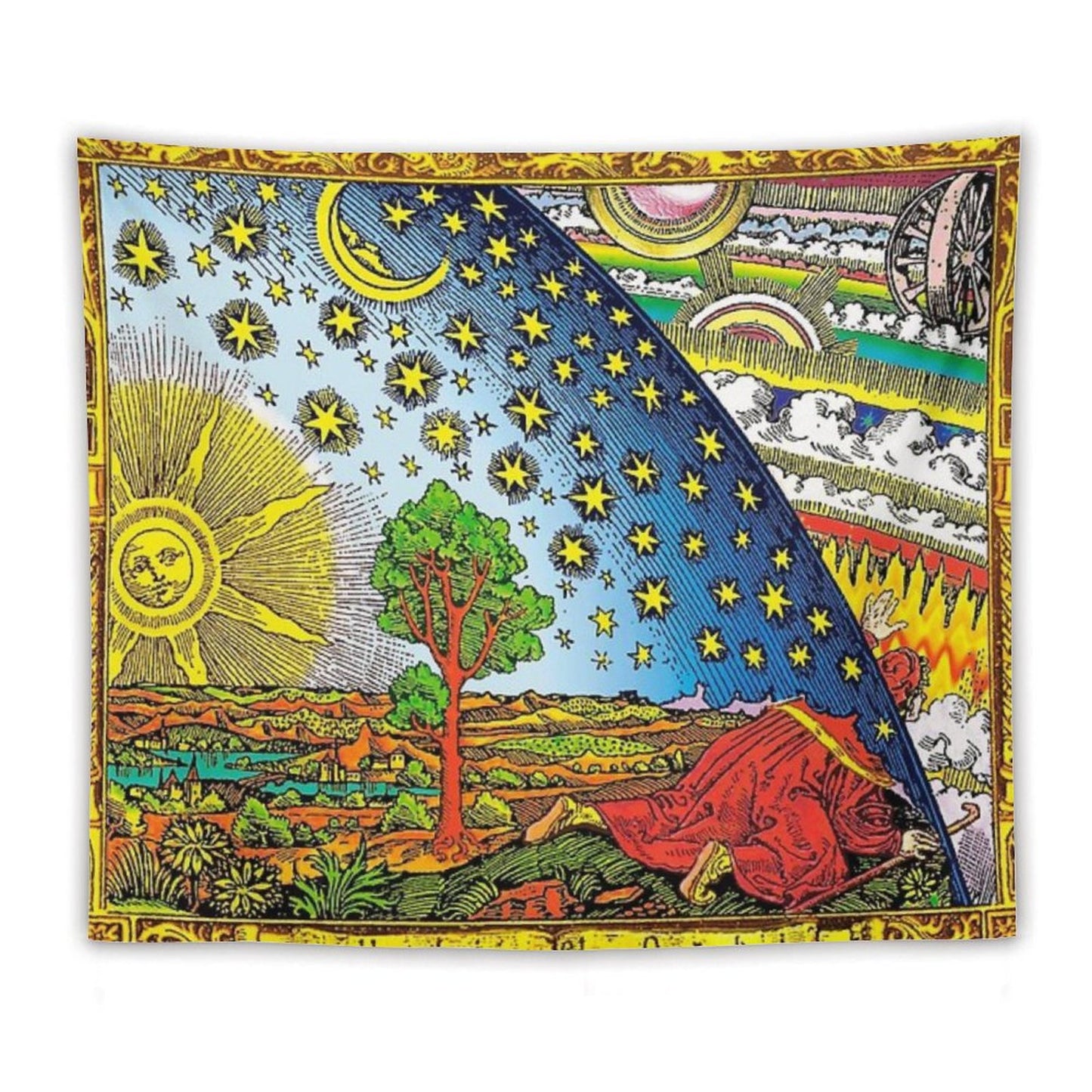 Flammarion Engraving in Color Tapestry