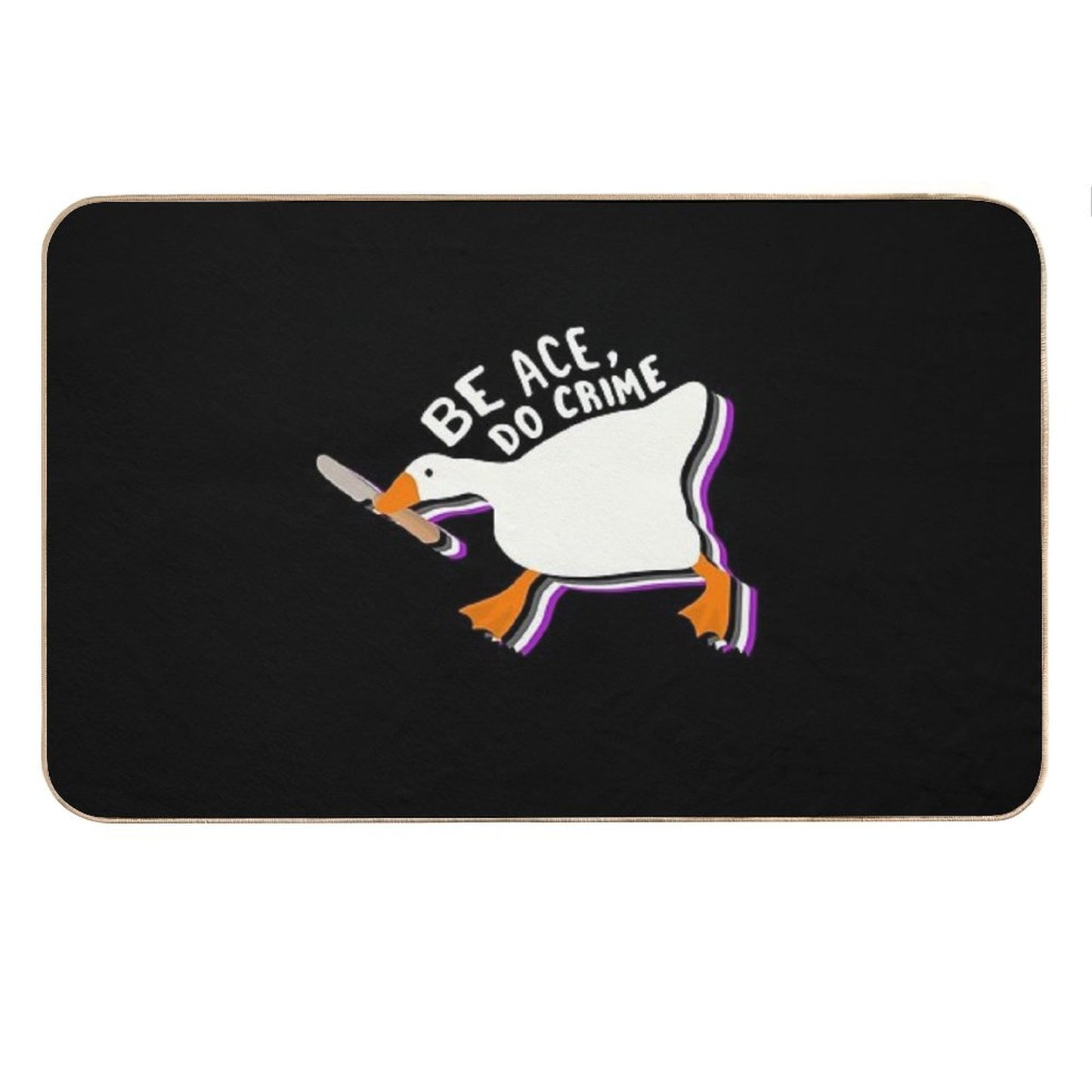 Be Ace Do Crime Goose Bath Mat