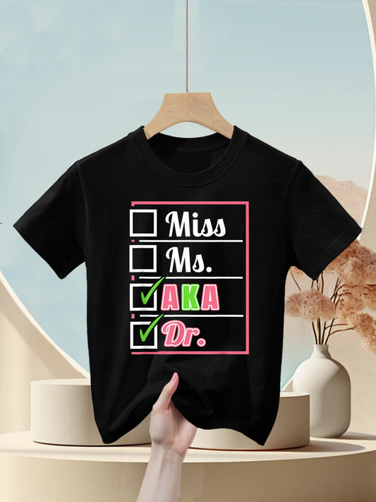 AKA Doctor Medical Worker Appreciation Graduation Kids T-Shirt