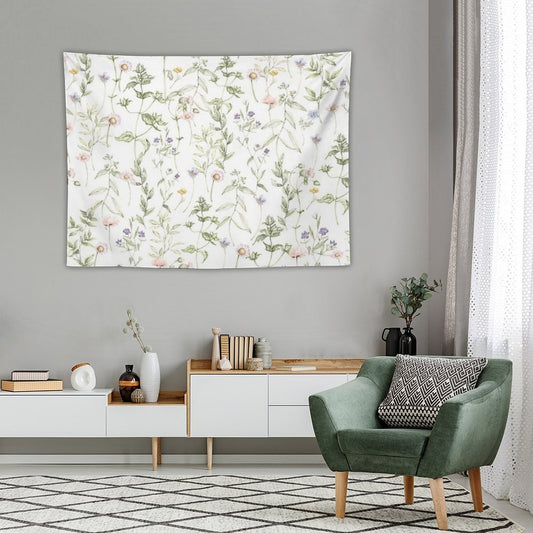 Pastel Vintage Flowers Tapestry