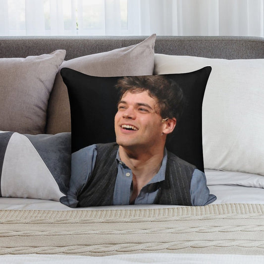 Jeremy Jordan Newsies Soft Reinforced Edging Throw Pillow