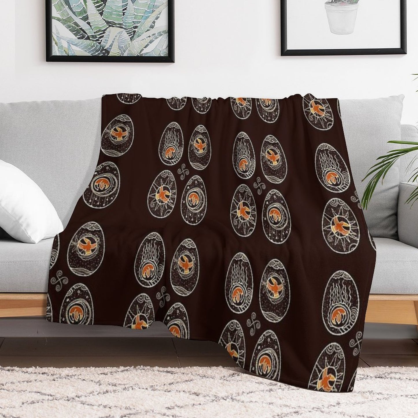 Ravens Spring Throw Blanket
