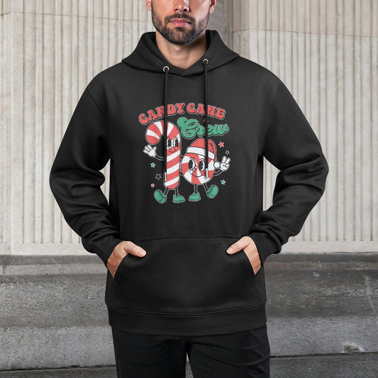 Candy Cane Crew - Funny Christmas Holiday Men Women Machine Washable Hoodie