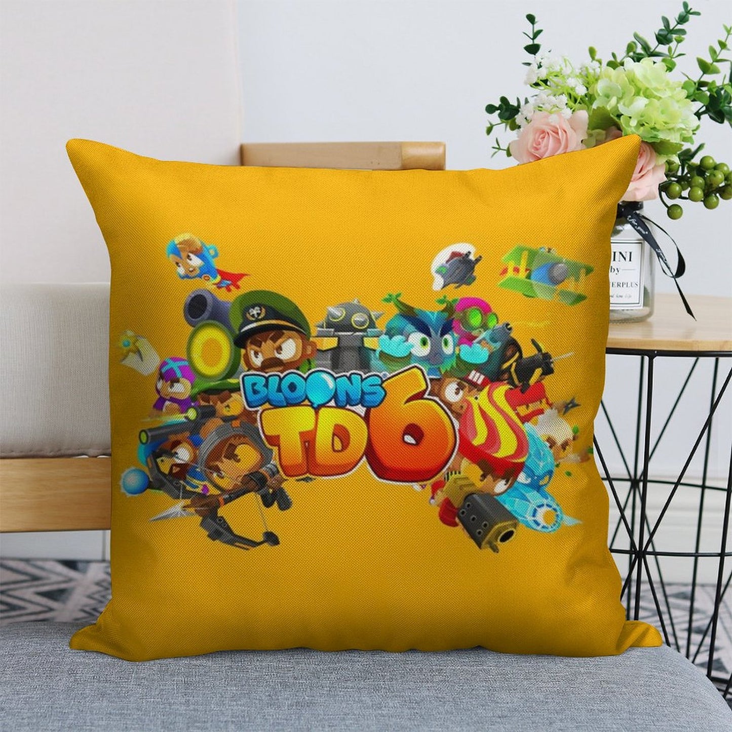 Bloons TD6 Linen Throw Pillow Cover