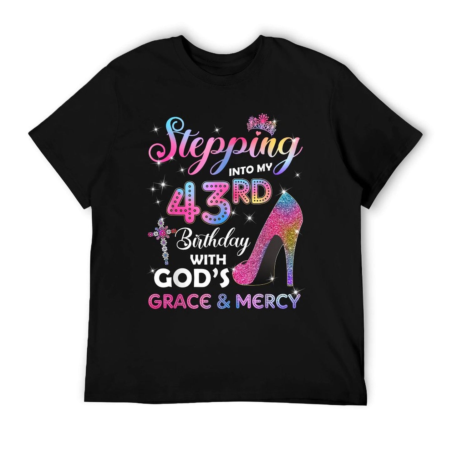 Stepping Into My 43rd Birthday Women 43 Years Old Pumps T-Shirt