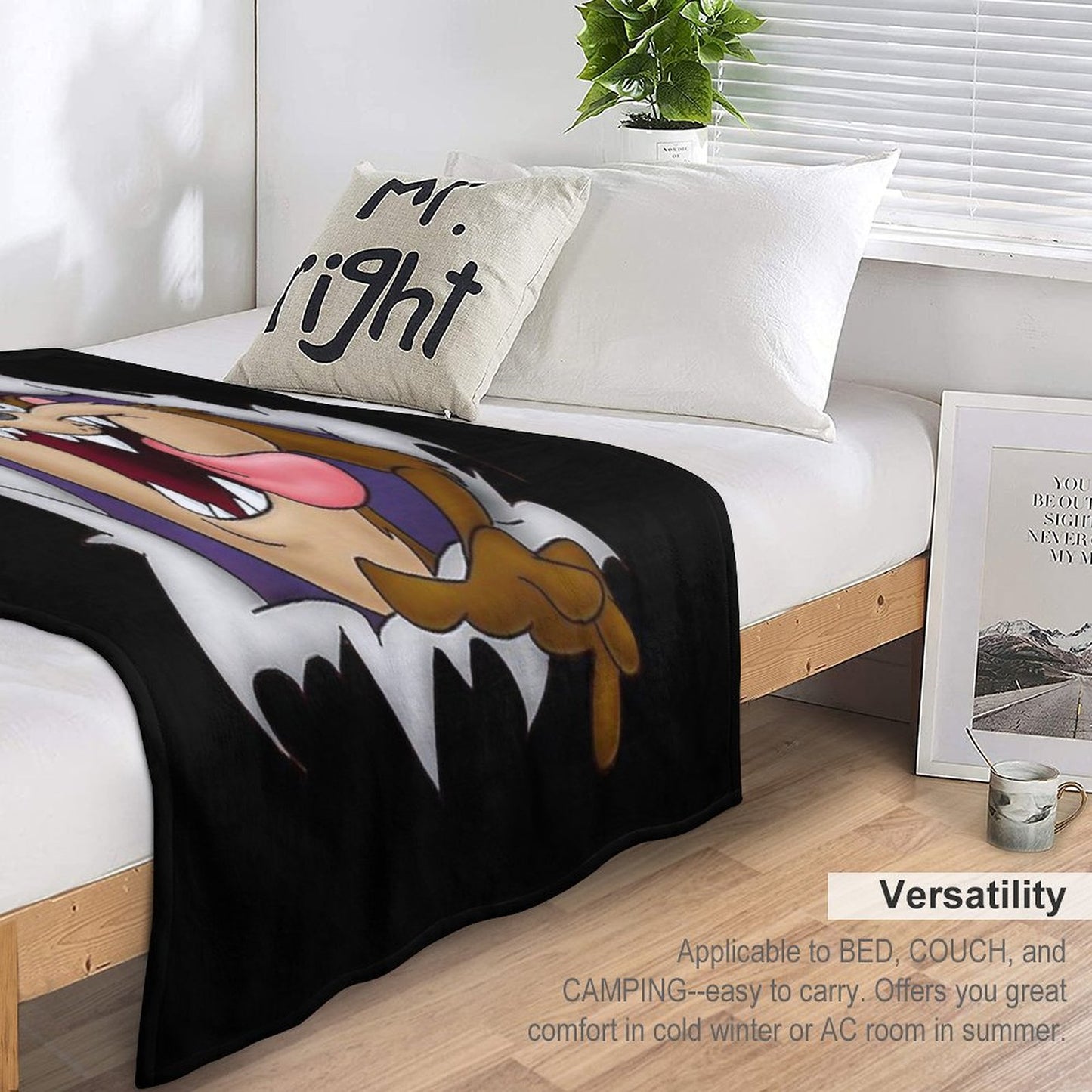 Tasmanian Devil Throw Blanket