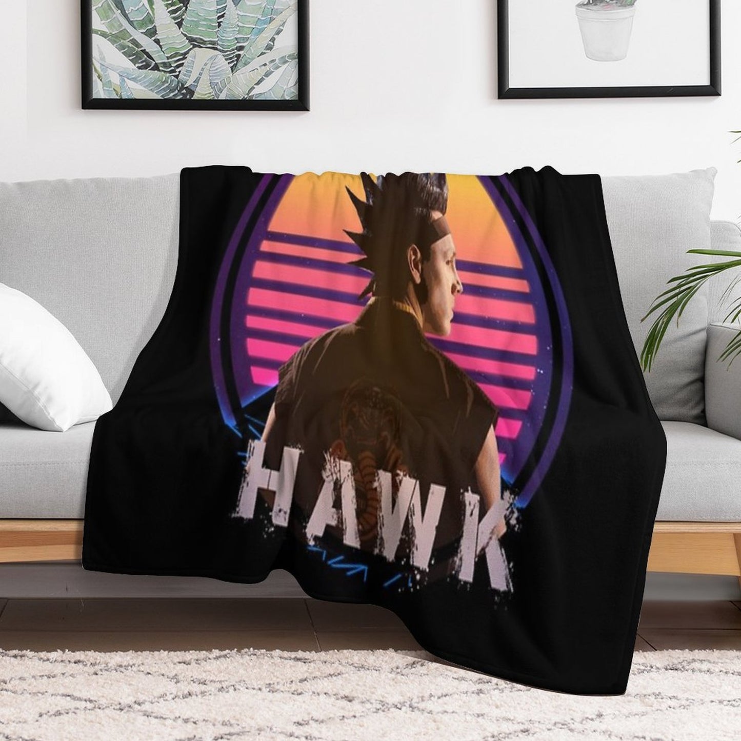 Hawk Shirt Throw Blanket