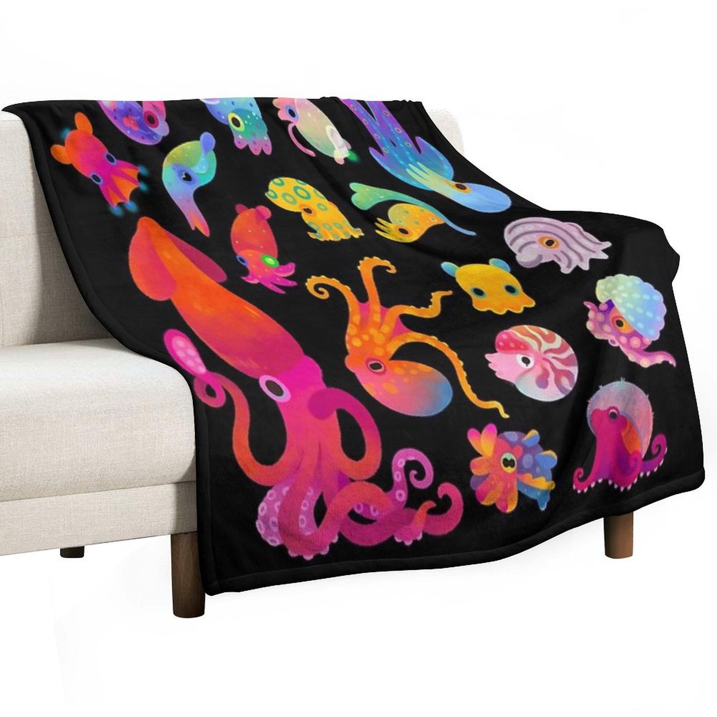 Cephalopod Throw Blanket