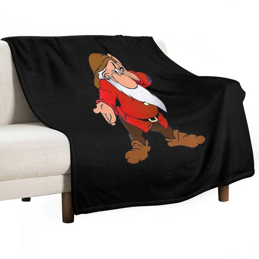 Grumpy Dwarf Throw Blanket