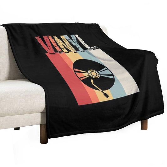 Vinyl Shirt, Vinyl Record Shirt, Vintage Record Shirt, DJ Shirt, Record Collect T Shirt Throw Blanket