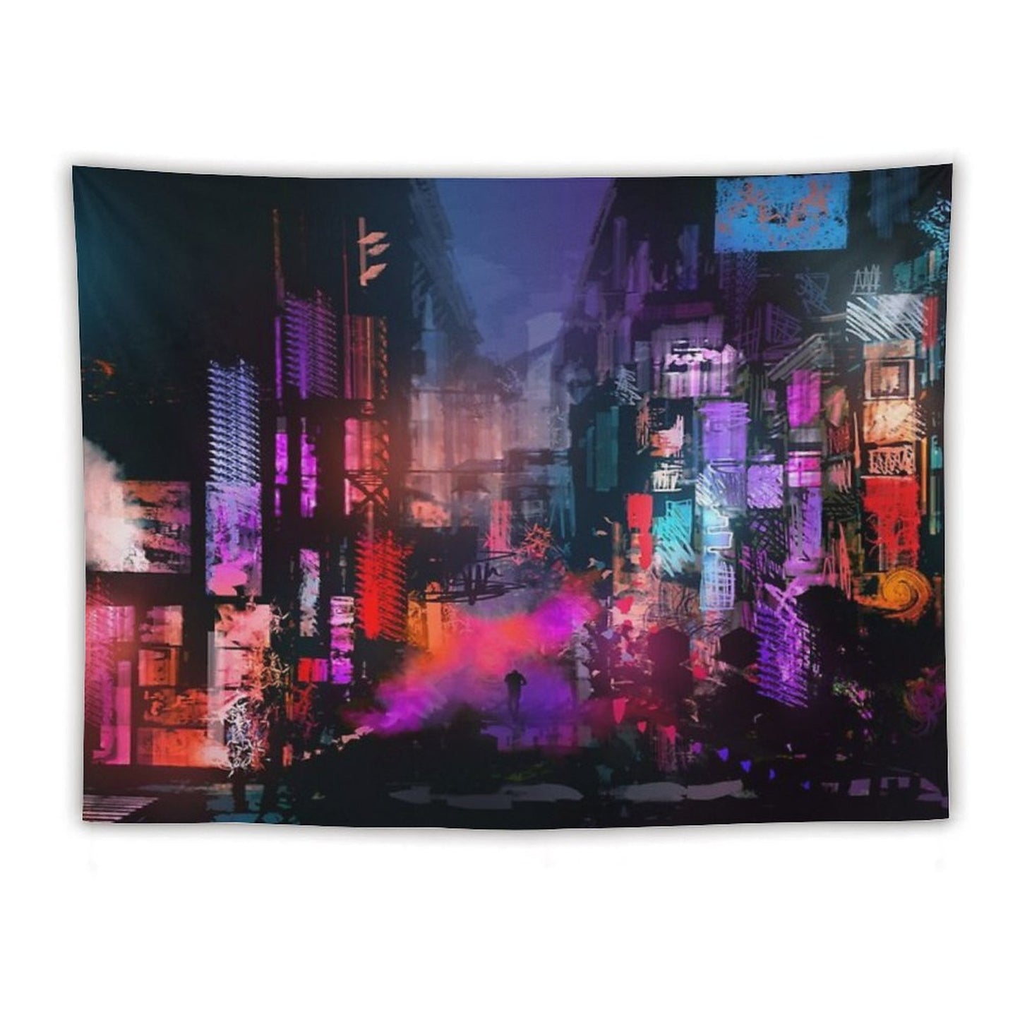 Unleashed at Night Tapestry