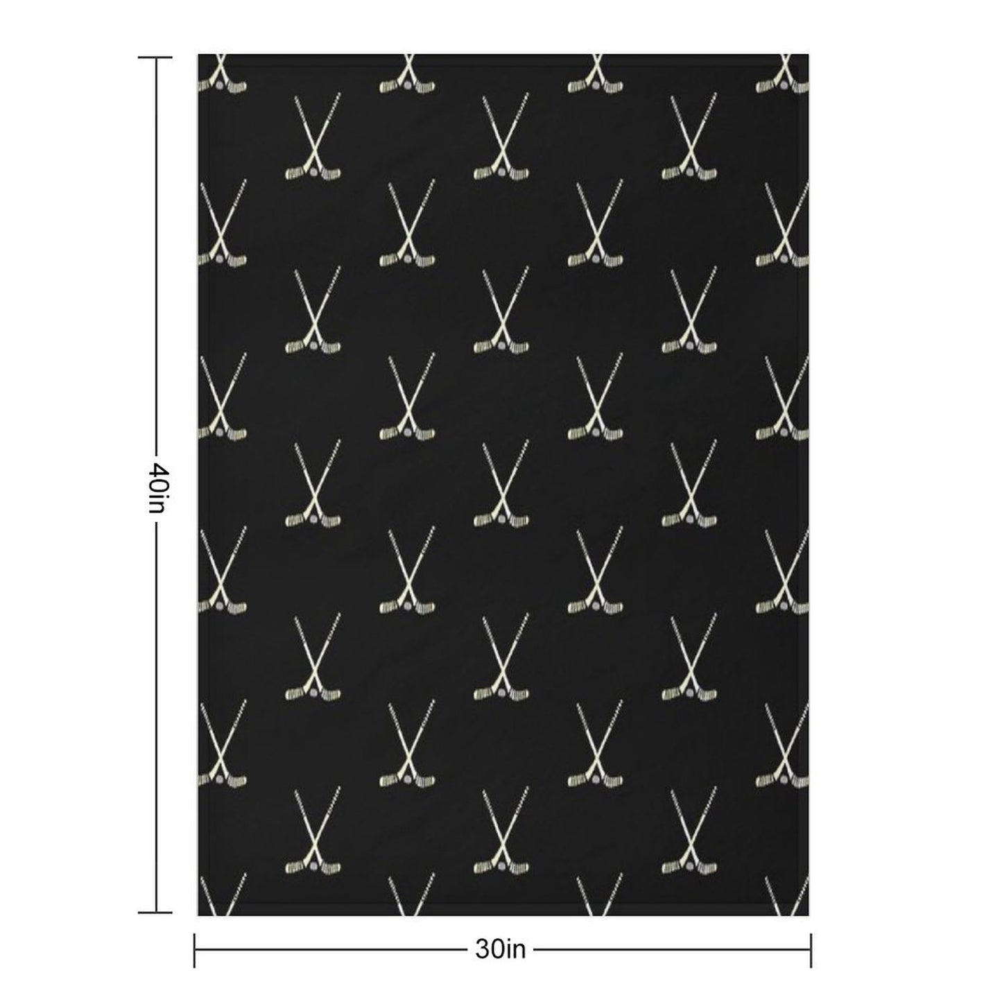 Hockey Sticks Throw Blanket