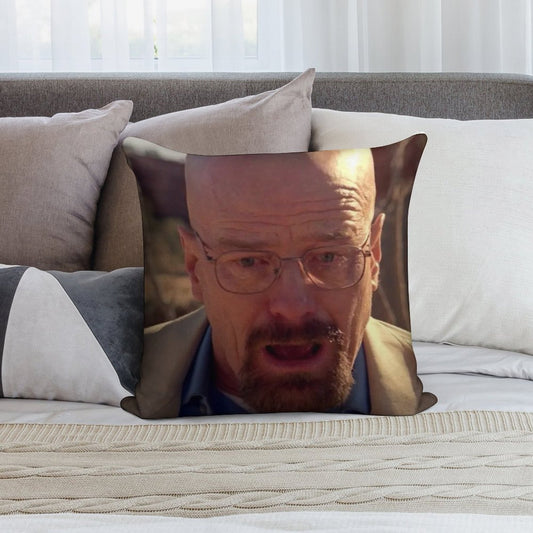 Walter White Meme Soft Bedroom Essential Throw Pillow
