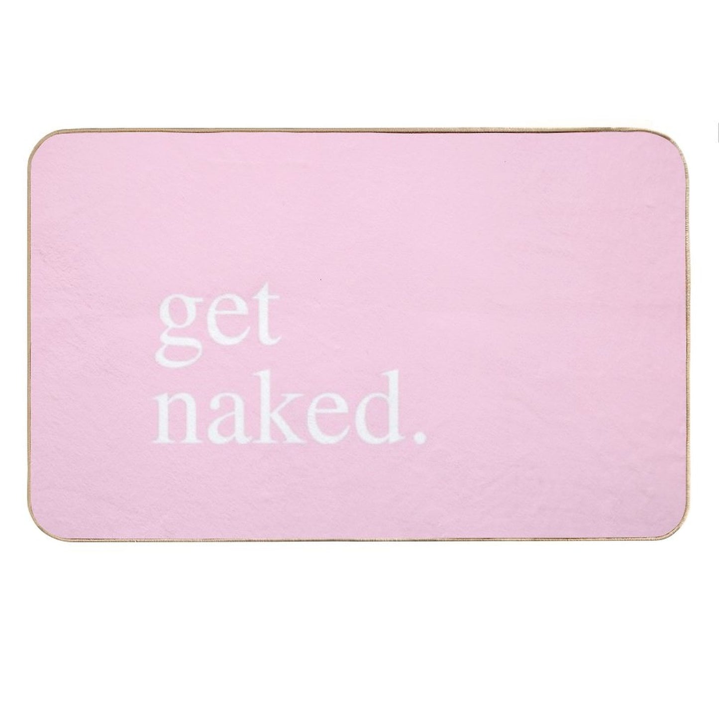 Get Naked - Pink Bath Mat