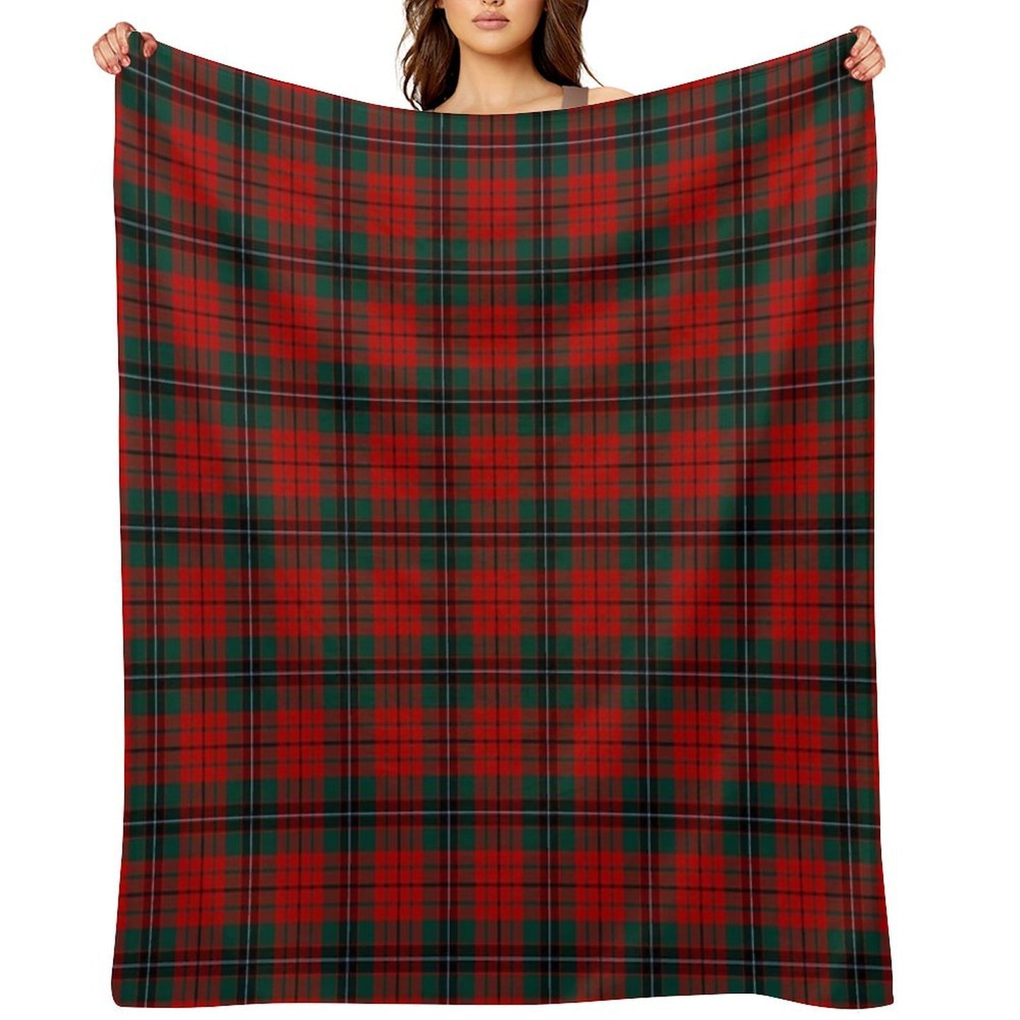 Clan Nicolson Tartan Throw Blanket