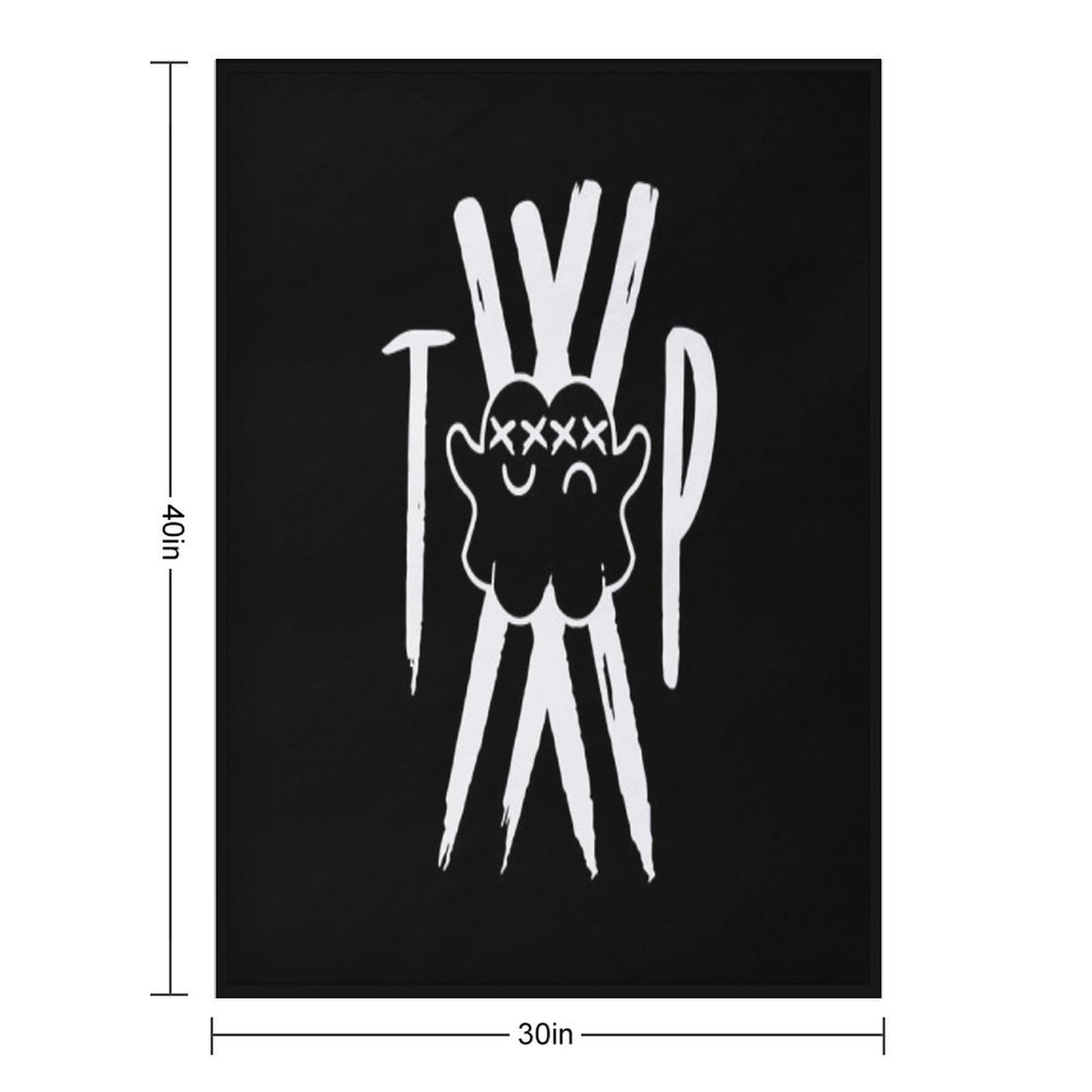 Twin Paranormal Merch Ghost Gang Throw Blanket