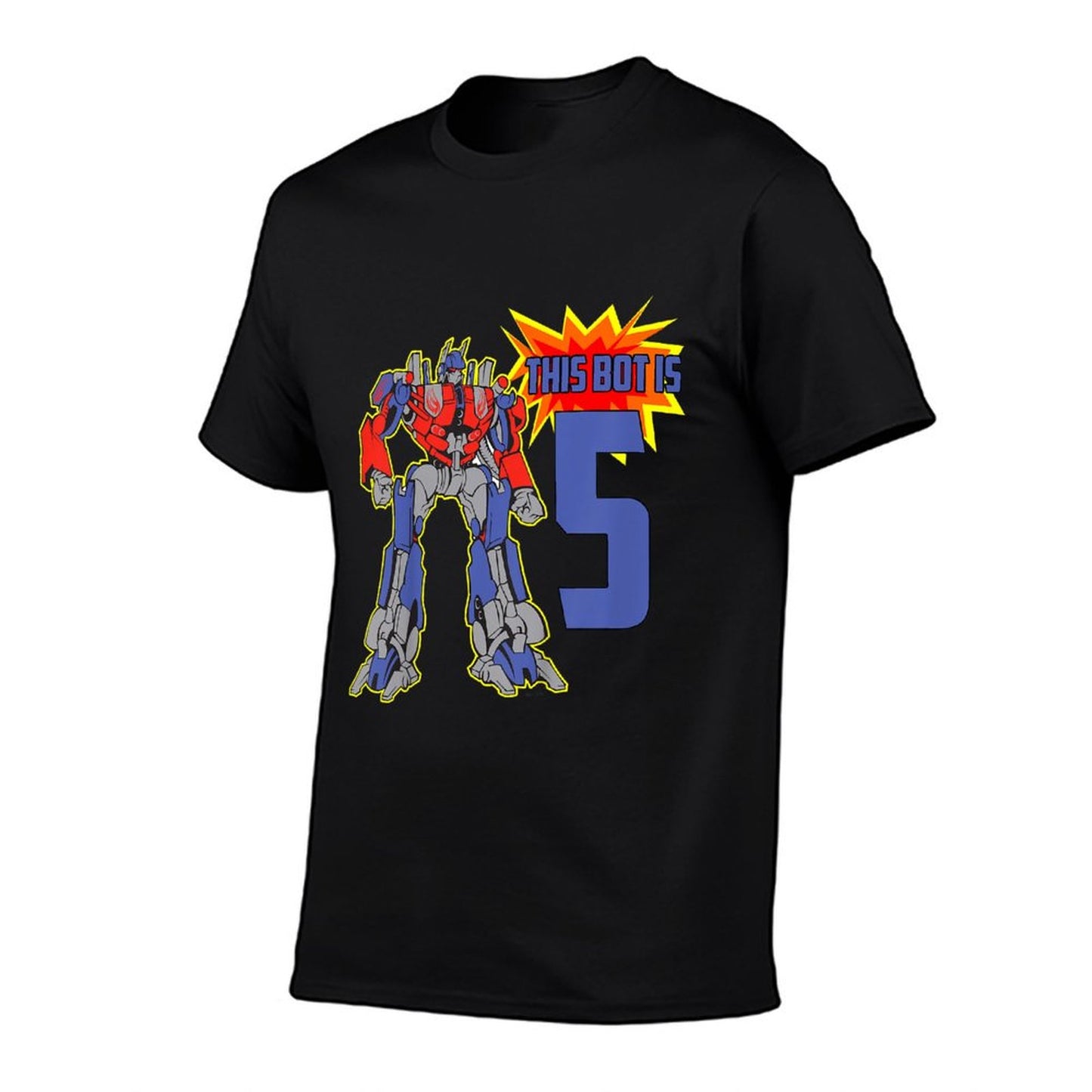 Kids 5th Birthday Bot Robot for 5 Yr Old Boys Girls T-Shirt