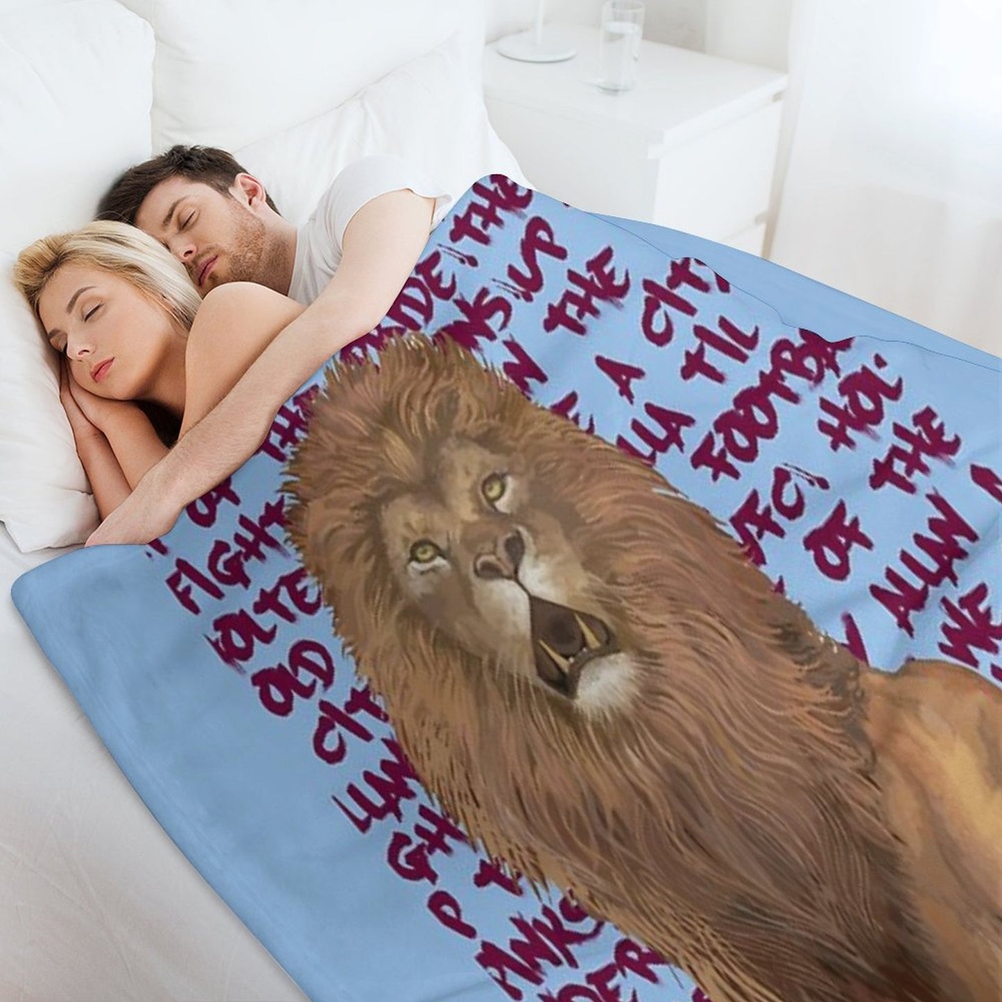 Rampant Lion AVFC Throw Blanket